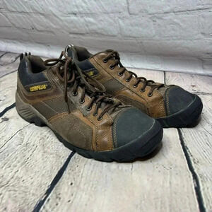 Caterpillar Men’s Argon Composite Toe Brown Work Shoe Sneakers size 10.5
